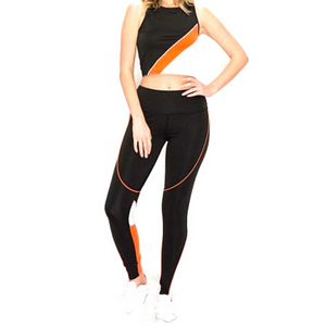 Jessi Legging Black/Orange - Sparkly Girl