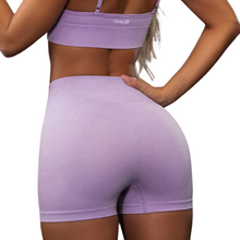 Load image into Gallery viewer, Purple Seamless Biker Short - Sparkly Girl
