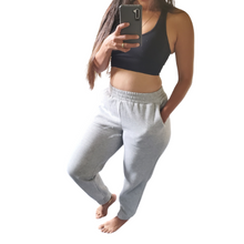 Load image into Gallery viewer, Jogger Pants Heather Grey - Sparkly Girl
