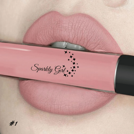 Pink Nude Matte Liquid Lipstick Waterproof - Sparkly Girl