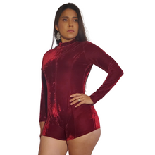Load image into Gallery viewer, Roxy  Romper [Red vino] - Sparkly Girl
