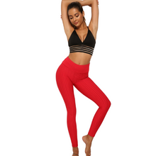 Load image into Gallery viewer, red anticellulite leggings
