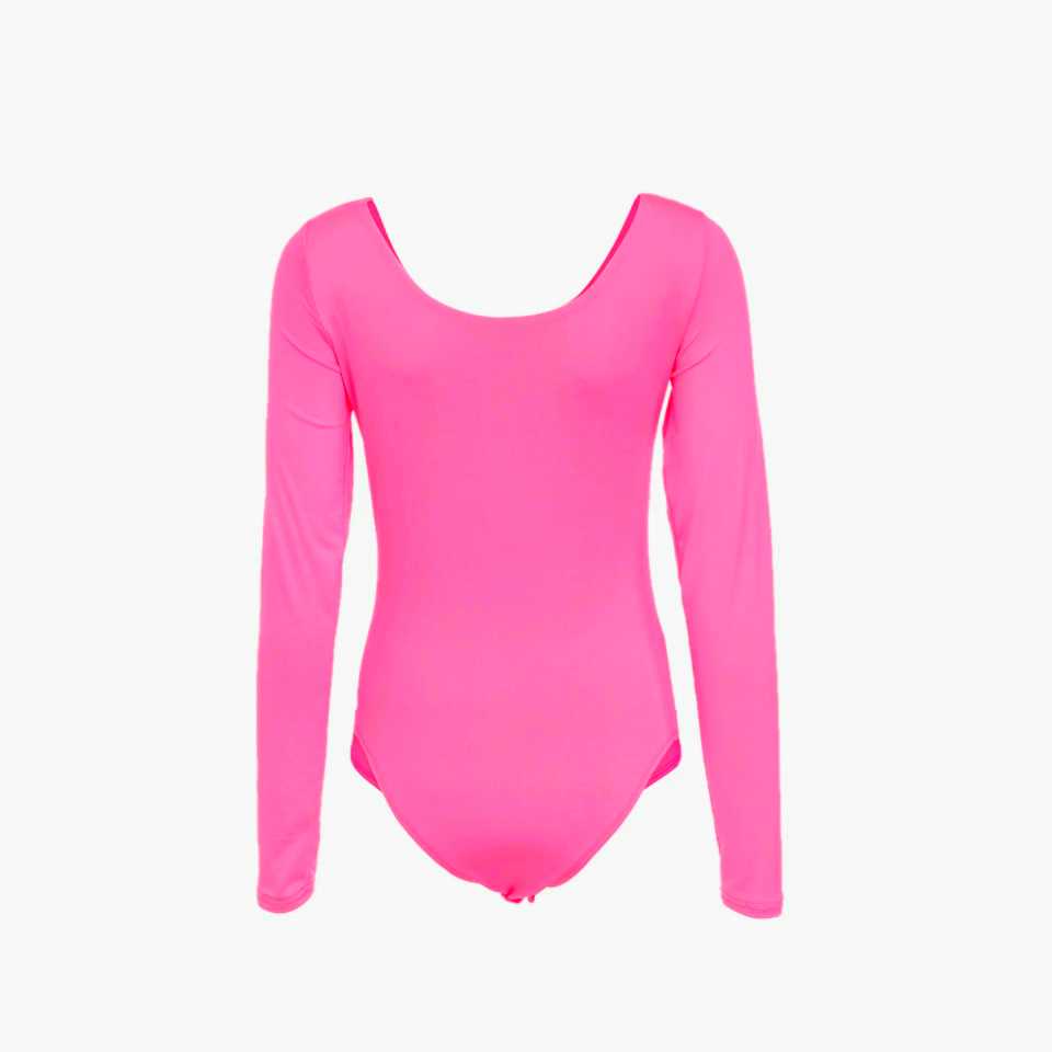 Cathy Long Sleeve Bodysuit Pink - Sparkly Girl