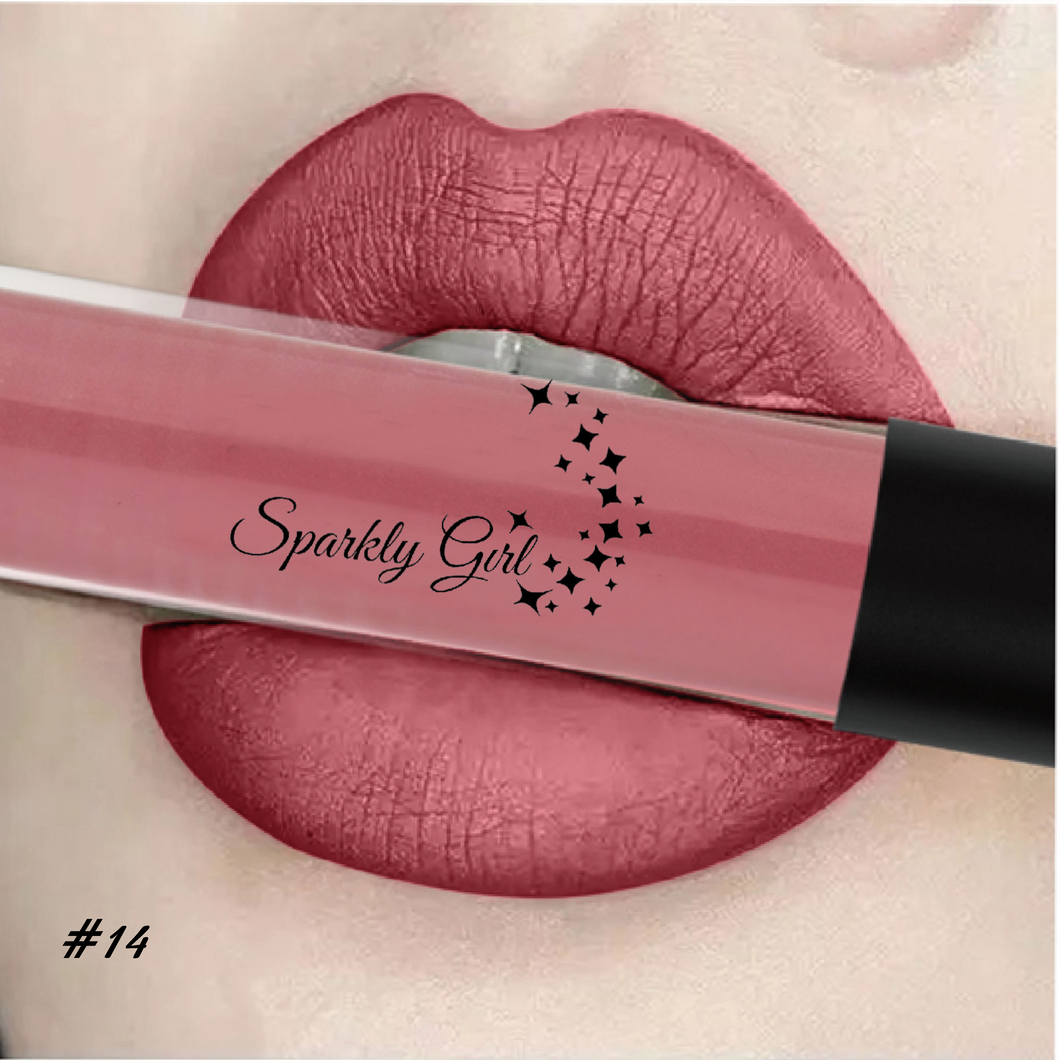 Cherry Matte Liquid Lipstick Waterproof - Sparkly Girl